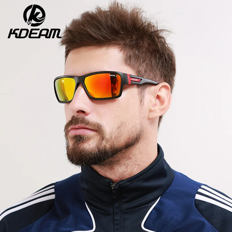 

KDEAM European and American Hot Sports Cycling Sunglasses Men and Women HD Polarized Driving Sunglasses Kd510, Picture colors