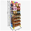 Custom Metal Wire Snacks Display Racks Hanging Hot Dogs Links Sausages Snacks Display Rack
