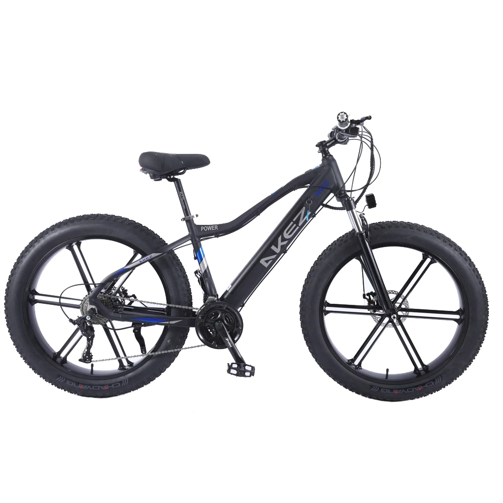 

2021 hot sale 26 inch 27 speed aluminium alloy e-bike 48V/750W/10AH fat tire electric bicycle for adult