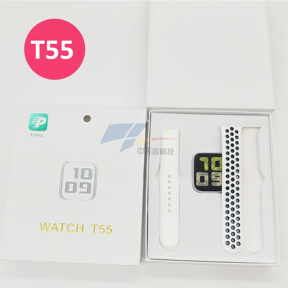 

T55 smart watch Series 5 BT calling hot sell ODM OEM heart rate monitoring sport Lady Luxury Bracelet IP67 waterproof