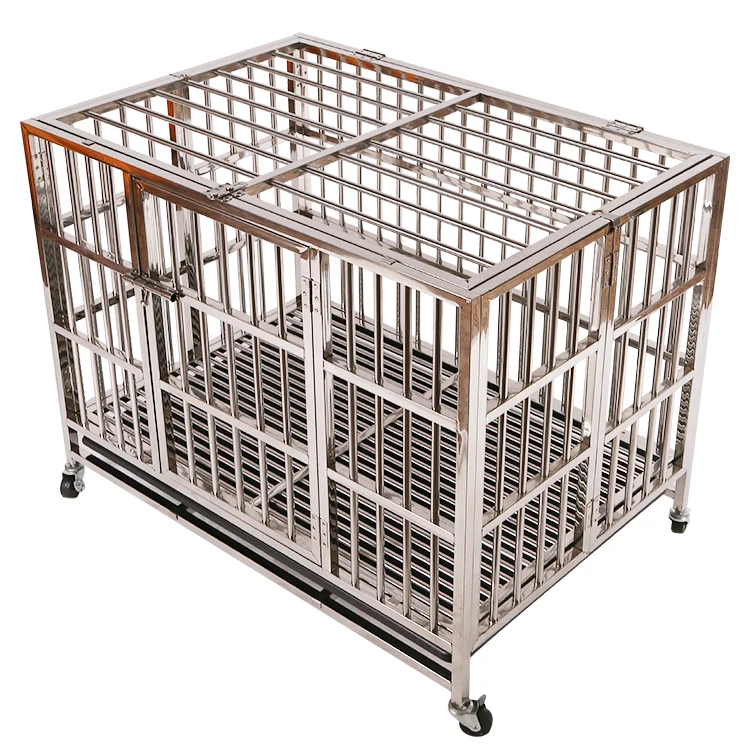 High quality indoor large folding stainless steel dog kennels cages