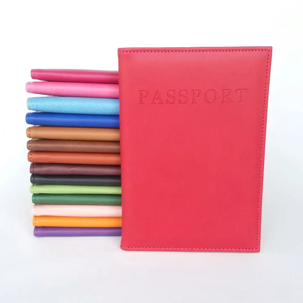 

Wholesale high quality cheap pu leather travel passport cover