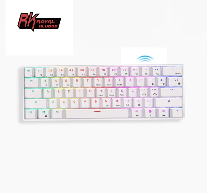 

Royal Kludge RK61 RK83560% keyboard cher red 60% keyboard gaming 60% keyboard mechanical 60% mechanical keyboard 60% pcb keyboar