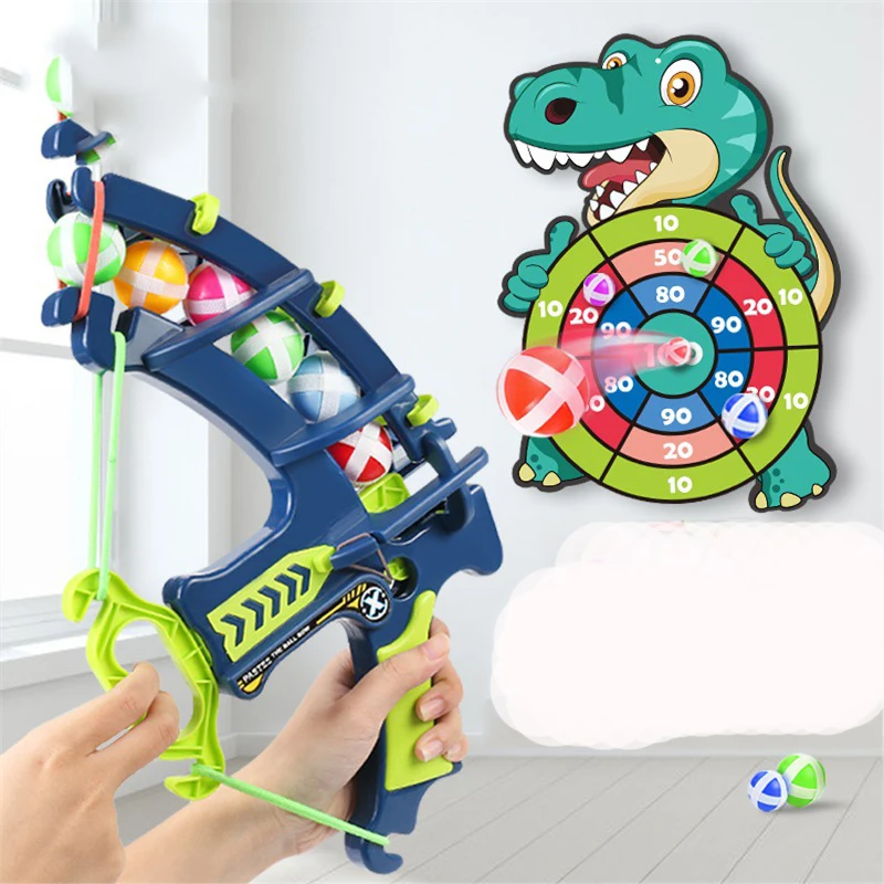 

Kids Game Safety Dart Board Set With Sticky Balls And Shooting Gun And Fabric Dartboard Throwing Toys For Kids, Customizable