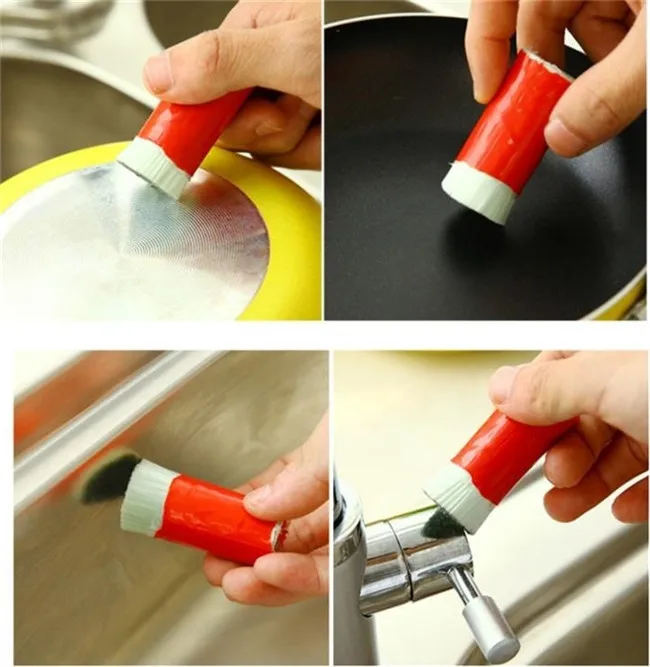 

2 Pc Cleaning Brush Stainless Steel Brush Magic Stick Metal Rust Remover Cleaning Stick Wash Brush