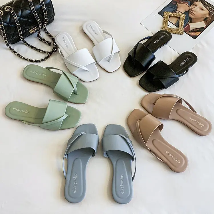 

Summer 2022 new style fashion flat ladies outdoor sandals and slippers women's slippers