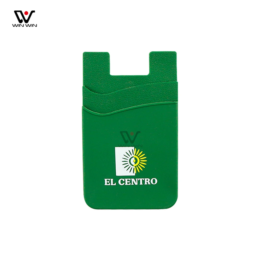 

Custom Logo Adhesive Stick Mobile Phone Cellphone Silicone Card Holder Business Card Holder