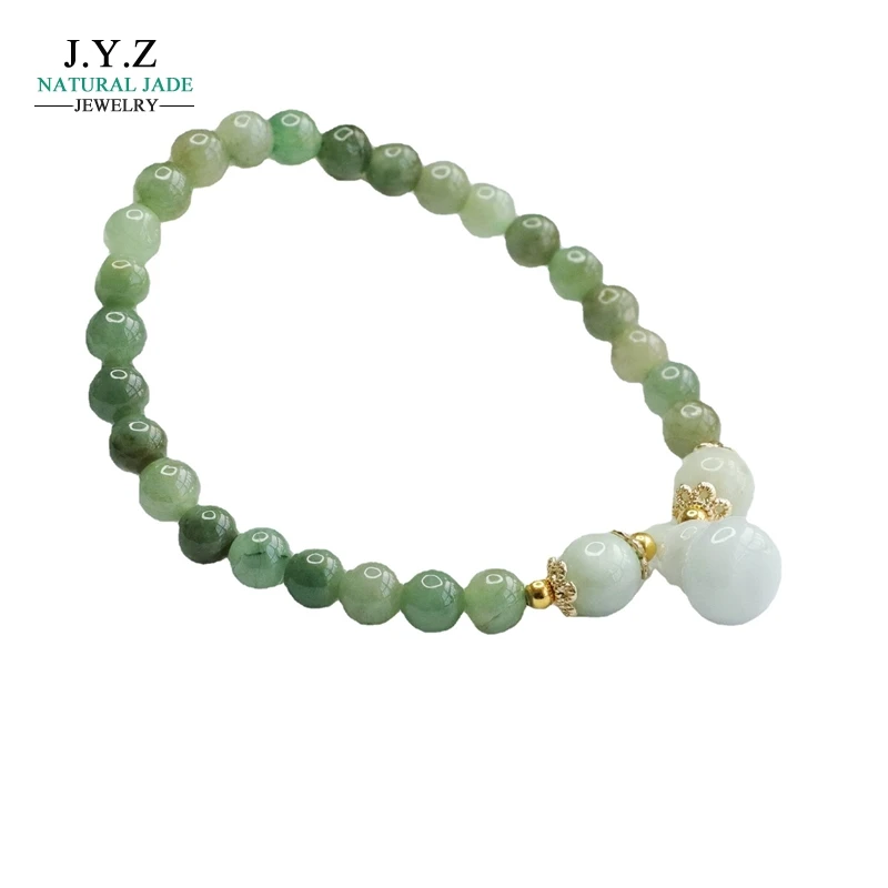 

Natural A Cargo Jade Oil Green Bracelet Gourd Jade Bracelet Jewelry Factory Live Delivery FC2120804