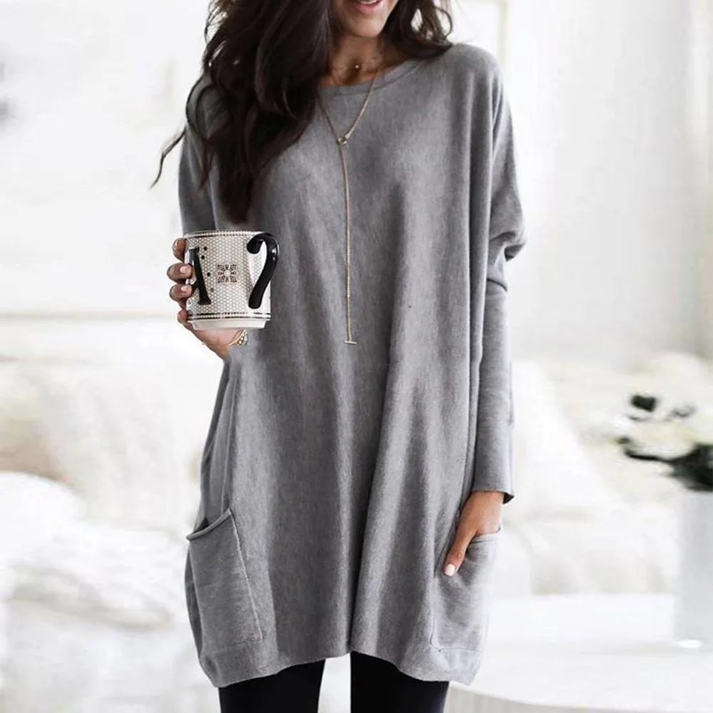 

5xl Sprint Autumn Plus Size Women T-shirt Solid Full Sleeve Long Tshirt Oversized Casual Top Tees Female T Shirt Tunic Y12584