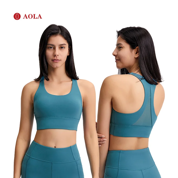 

AOLA 2021 New Design Women Fitness Sports Wear Running Wholesale Hot Sexy For Activewear Seamless Yoga Bra, Pictures shows