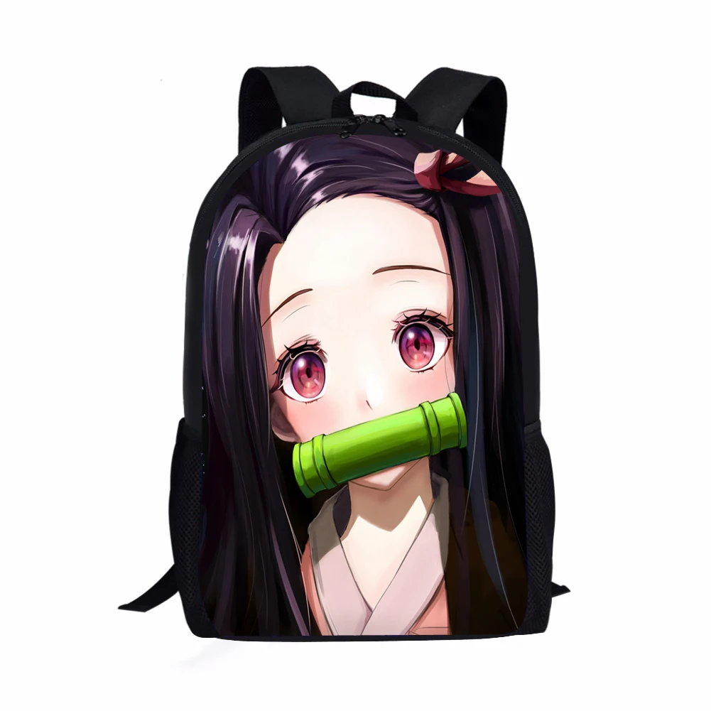 

Demon Slayer anime cartoon picture canvas kids book bag customized school backpack