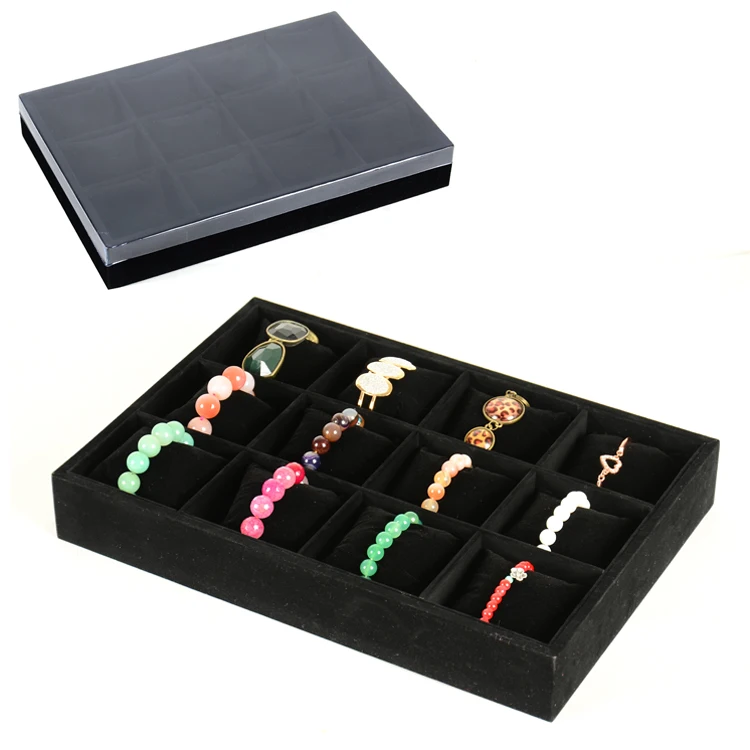 

Luxury 12 Watch Display Case Organizer Box Watch Velvet Case For Watches Show Case