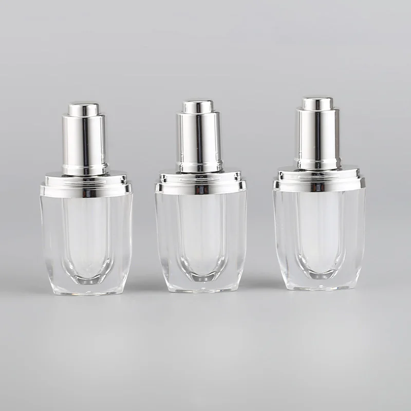 

Wholesale 5/10/20ml essential oil acrylic round bottle serum bottle