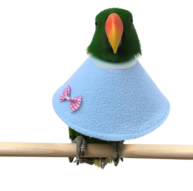 

Hot Sale New Products Pet Anti Bite Anti Scratch Supplies Parrot Wool Protection Collar Dress Cloak For Birds, Red,blue