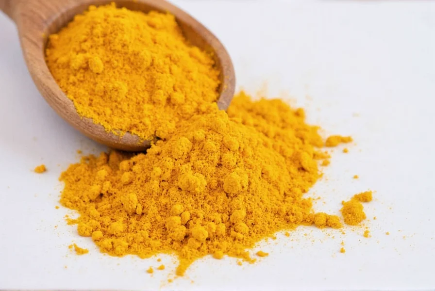 Turmeric root and powder displayed alongside common pregnancy-safe spices