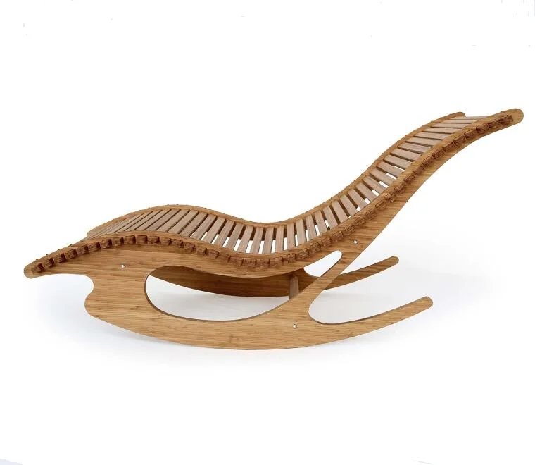 
Flex Sun modern design outdoor garden furniture set bamboo lounge chair rocking chair 
