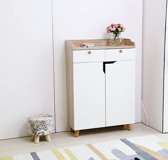 Modern luxury simple wooden shoe Rrack storage cabinet