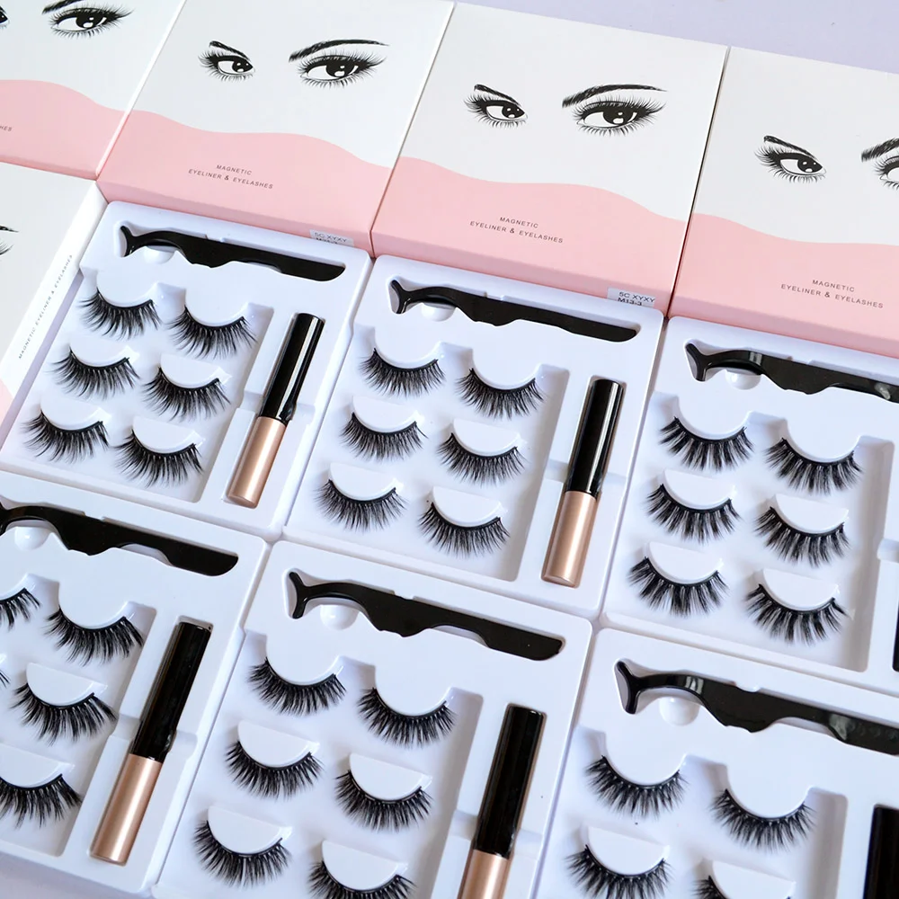 

AG0119 glue pen extension tweezers custom box eyelash, Black color