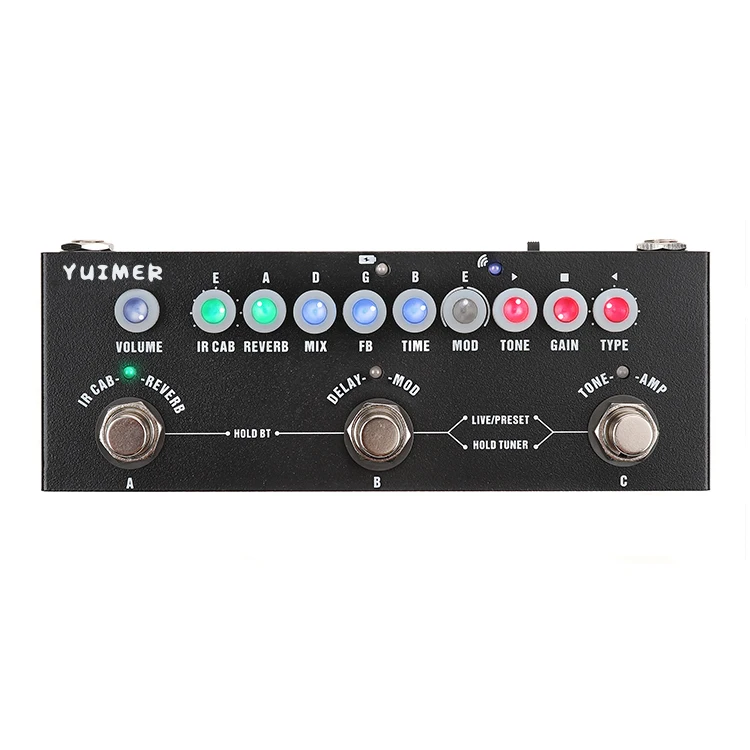 

Multi Effects Pedal Delay Chorus Phaser Tremolo Reverb Effect Pedal CUBE BABY Rechargeable Guitar Pedal Guitar Accessory