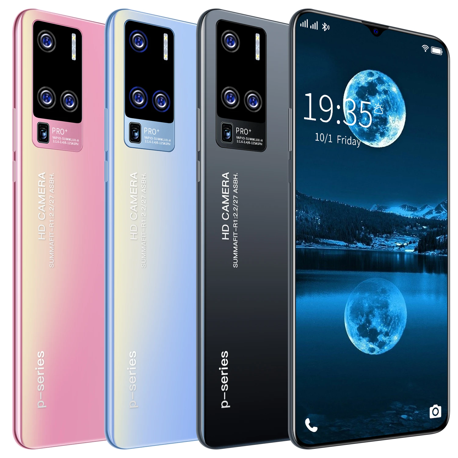 

X50 Pro 6.7 Inch Unlocked Smartphone Android 4G Net 6.7" Cellphone with Real 3G + 32GB Face Recognization Side Fingerprint