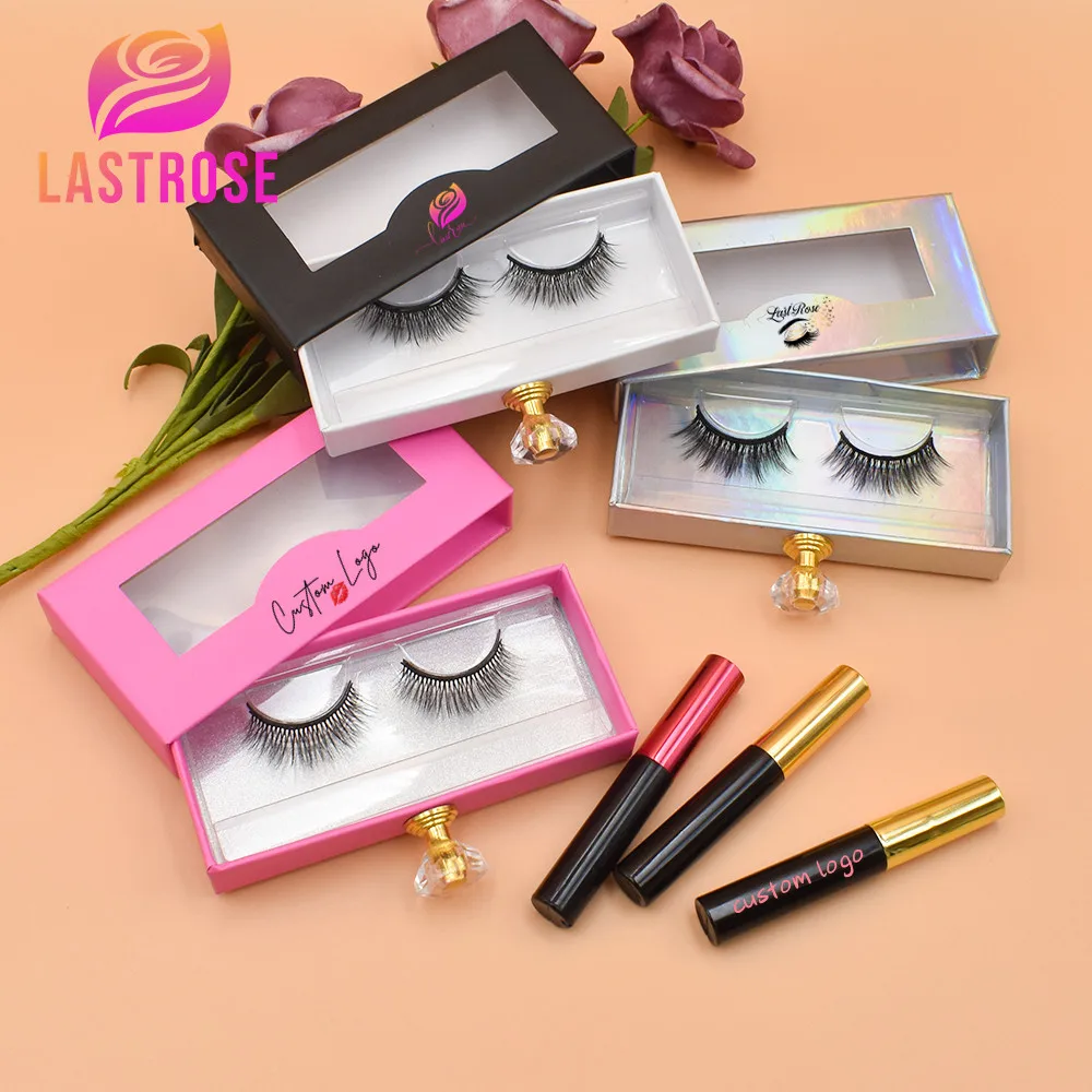 

wholesale magnetic eyelashes with glue pack natural eyelashes magnetic kit custom lash case with magnet eyelashes