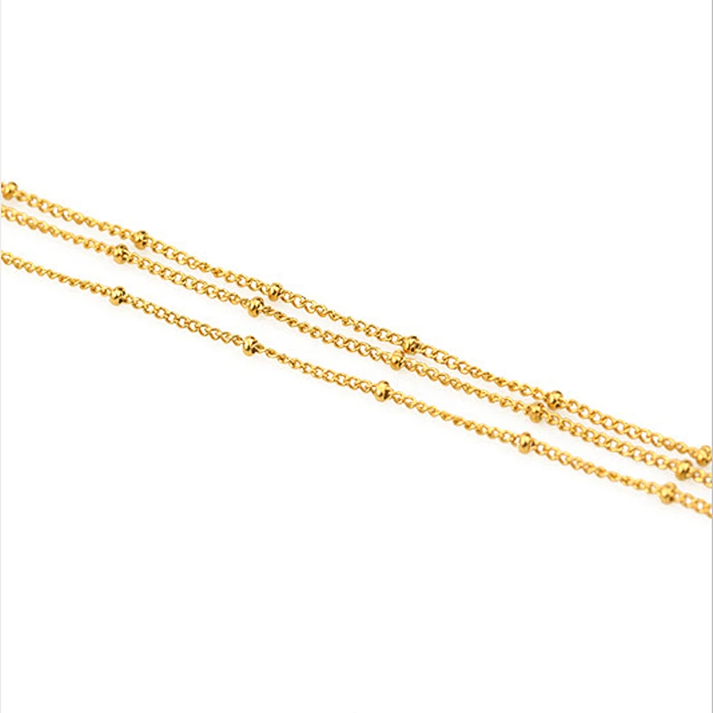

Charare Multi Layered gold beads chain Necklace