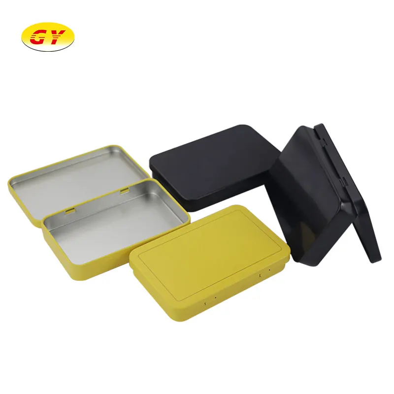 
High quality small tin box with hinged small tin box 