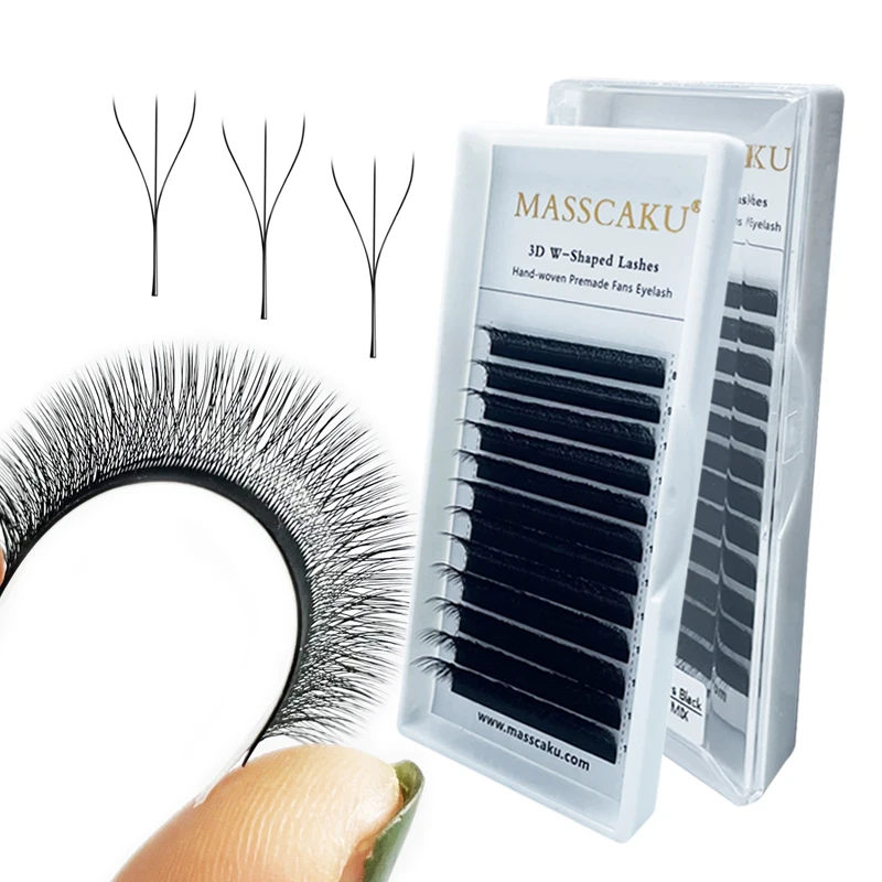 

2021 New Arrival YY Lash Extension De Pestanas Hot Selling Y Eyelash Extensions, Deep matte black