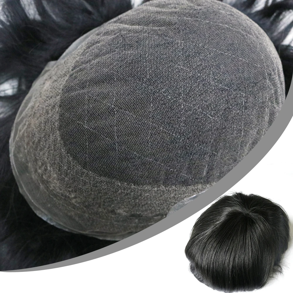 Huge stock of human hair toupee for men lace toupee