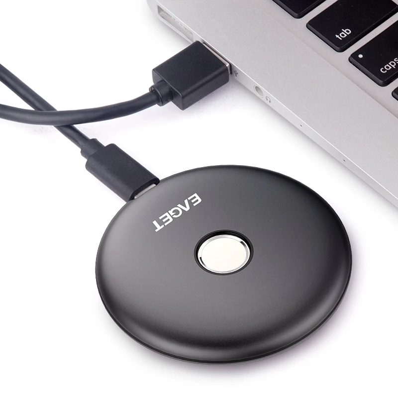 

EAGET FM1 Laptop Finerprint Encryption Hard Disk Portable SSD 1tb Computer External Hard Drive pssd, Black