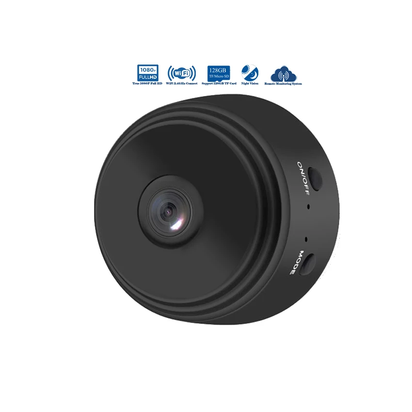 Портативная беспроводная веб-камера 1080P WiFi мини-камера с ночным видением