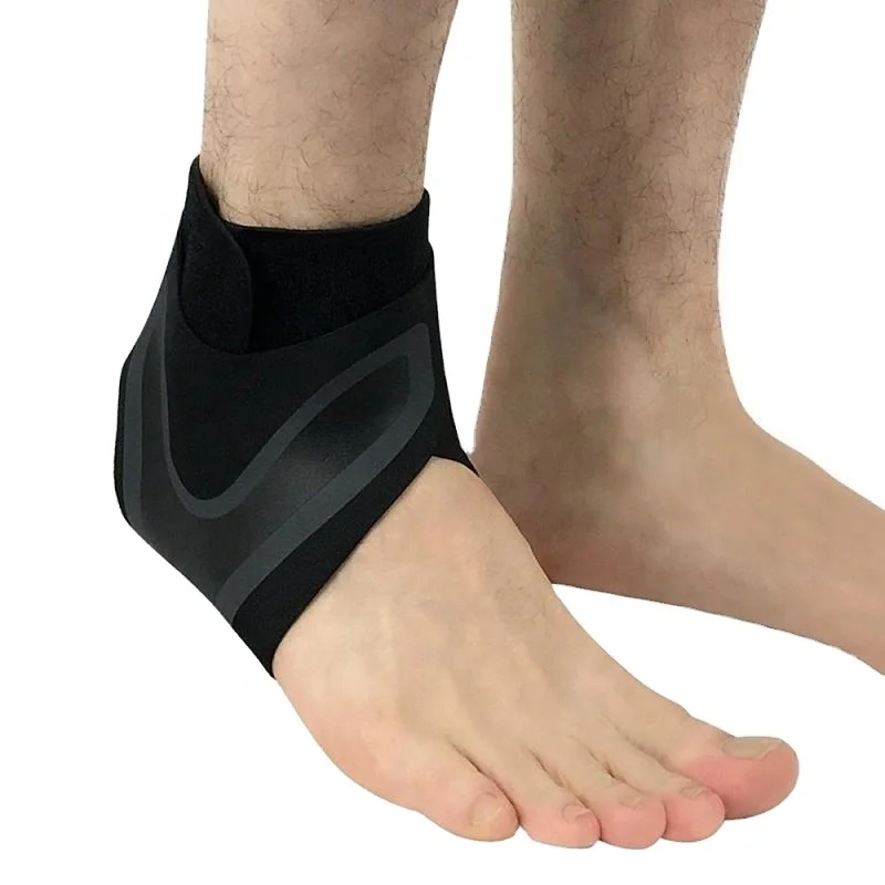 

Ankle Support Brace Elasticity Free Adjustment Protection Foot Bandage Sprain Prevention Sport Fitness Guard Band, Black
