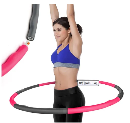 

8 Sections Collapsible Adjustable hoola Hoop ring hula ring