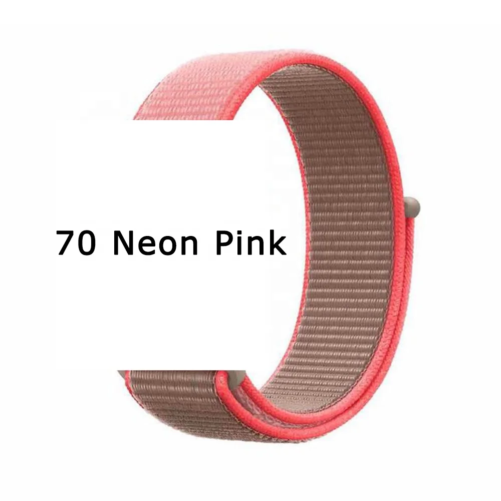 

Tschick Sport Band For Apple Watch Band Breathable Woven Nylon Sport Loop Replacement Wristband for iWatch Strap Series 5/4/3/, Multi-color optional or customized