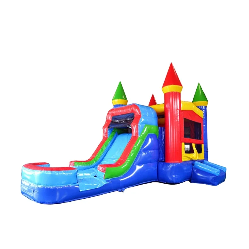 

Outdoor inflatable bouncy castles bounce inflatable pool Inflatable jumper with slides, Customized