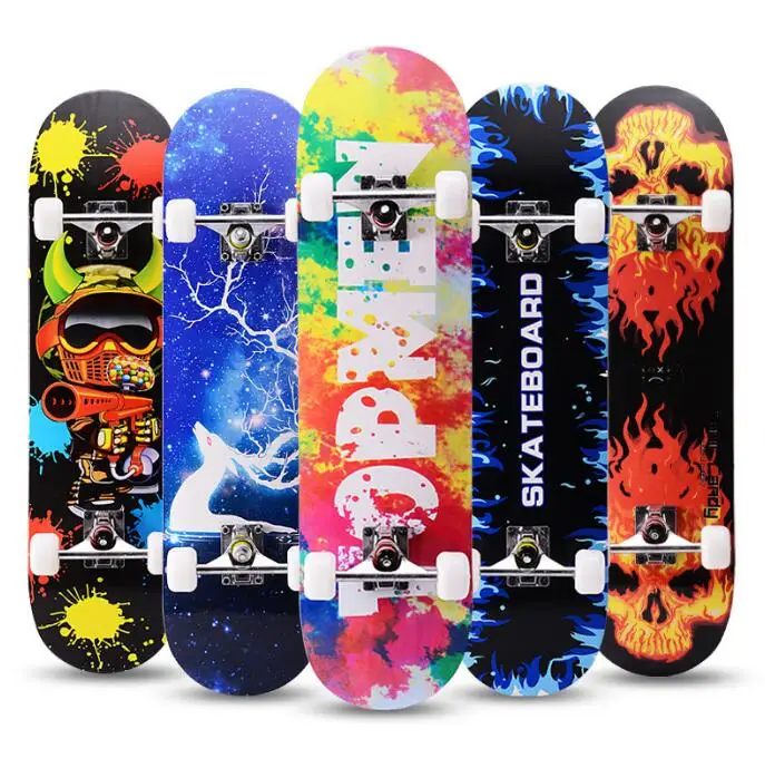 

China Manufacturer Customized Canadian Maple Skateboard High Quality Wood Long Skate Board