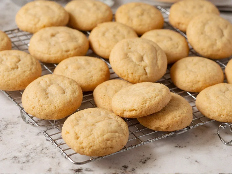 Fresh baked cookies cooling on wire rack