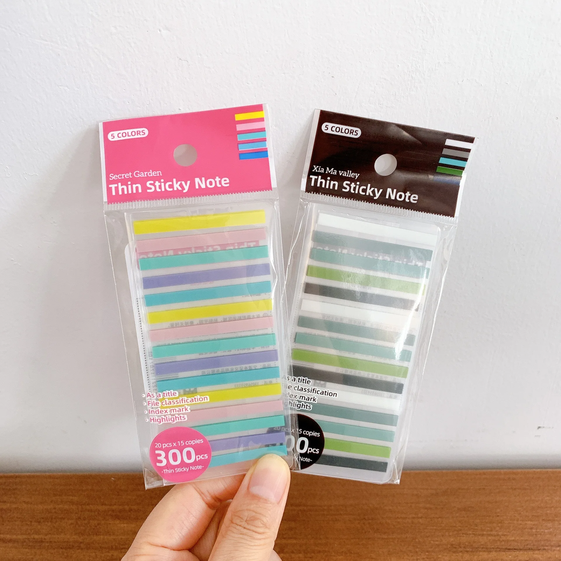 

translucent PE index stickers small narrow strip convenience stickers n times notepad reading notes reading notes label