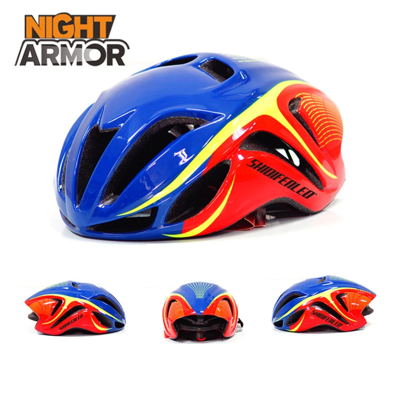 

Road Mountain Bike Aerodynamic Pneumatic Windbreaking Riding Helmet