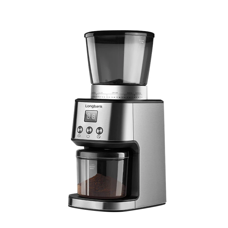 

2022 200w oem automatic professional large commercial digital electric espresso steel burr coffee bean machine coffee grinder