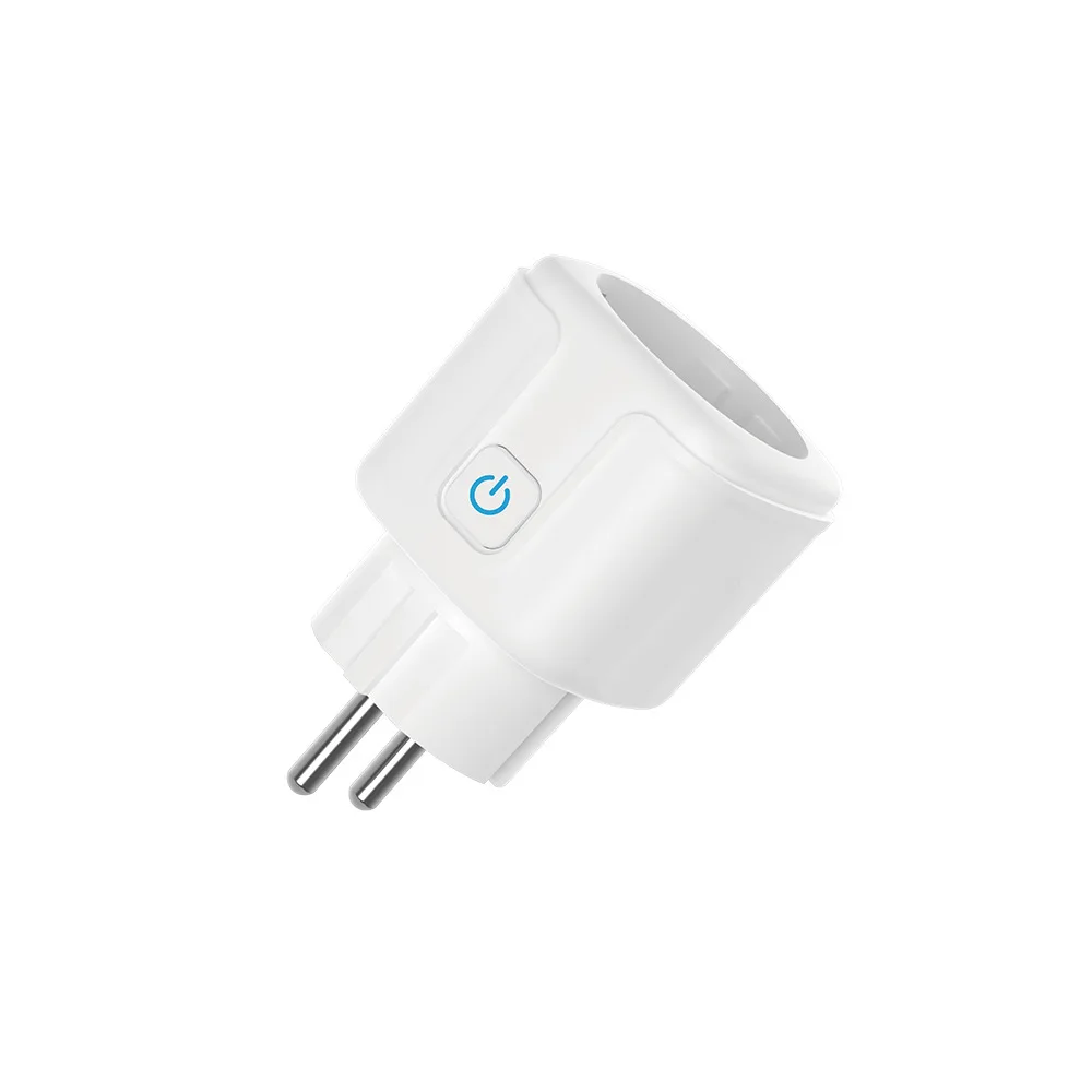 

Smart wifi plug 16A with power monitor eu standard socket, White