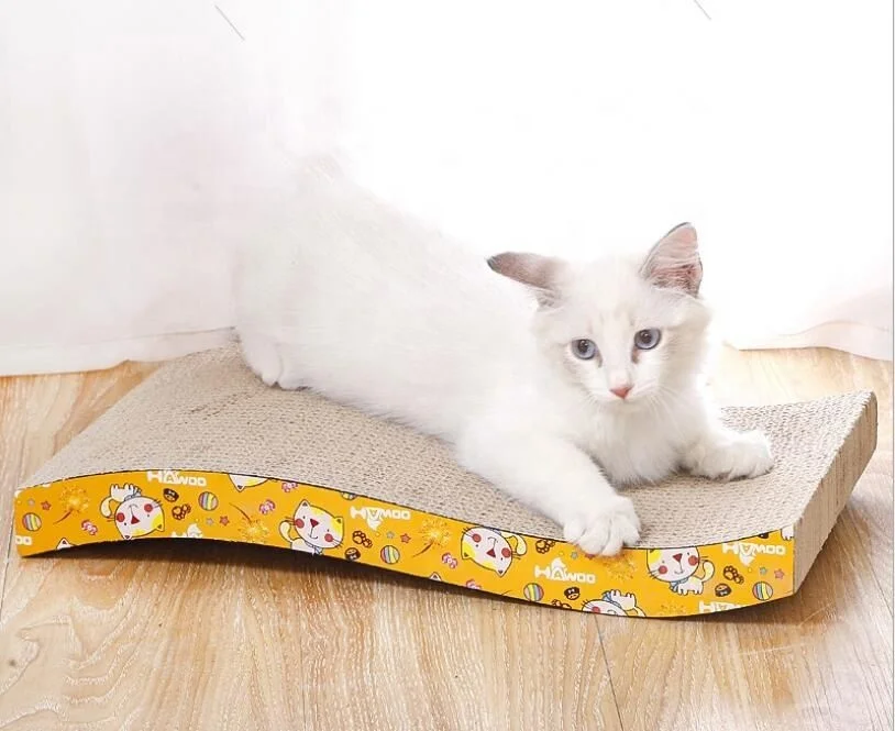 

Pet S Shaped Funny Eco-friendly Scratcher Cat Toy Corrugated Cat Scratcher Sleeping Cat Mat, Photo