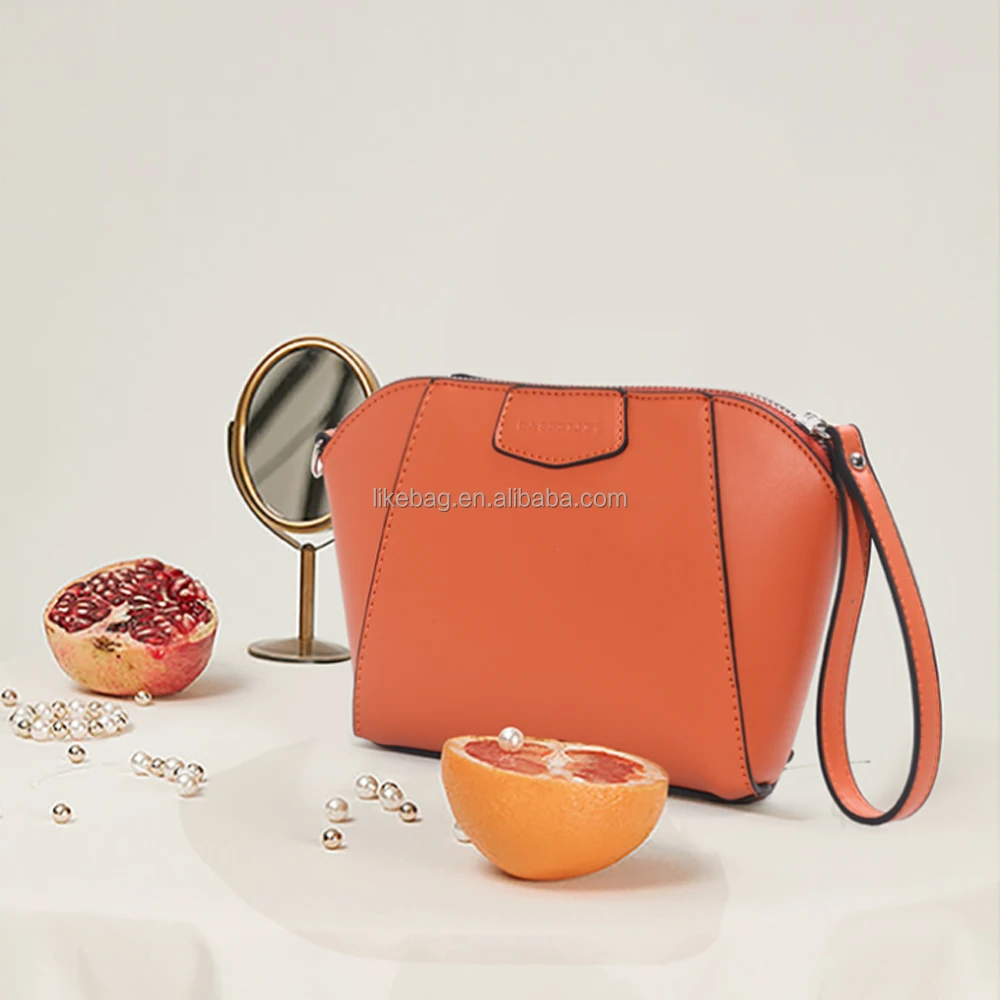 

LIKEBAG fashion simple and versatile PU leather lady shell bag single shoulder messenger bag for women