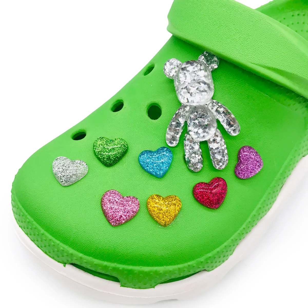 

Custom Logo Shoe Clogs Charms Metal Shoe Charms for Shoe Accessories