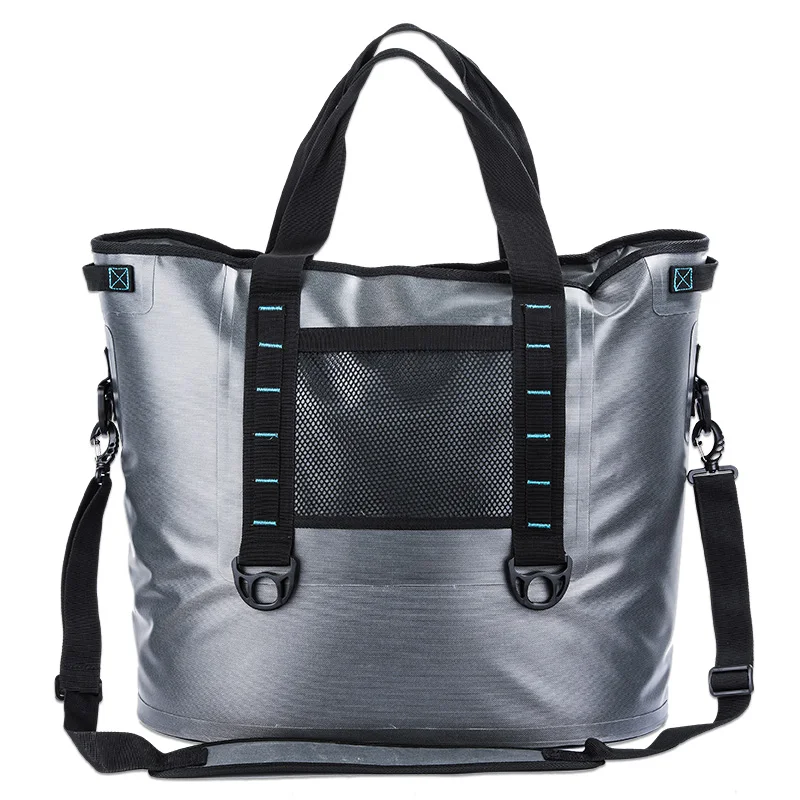 

Cooler bottle bags thermal insulation picnic for lunch outdoor camping cooler bag, Gray