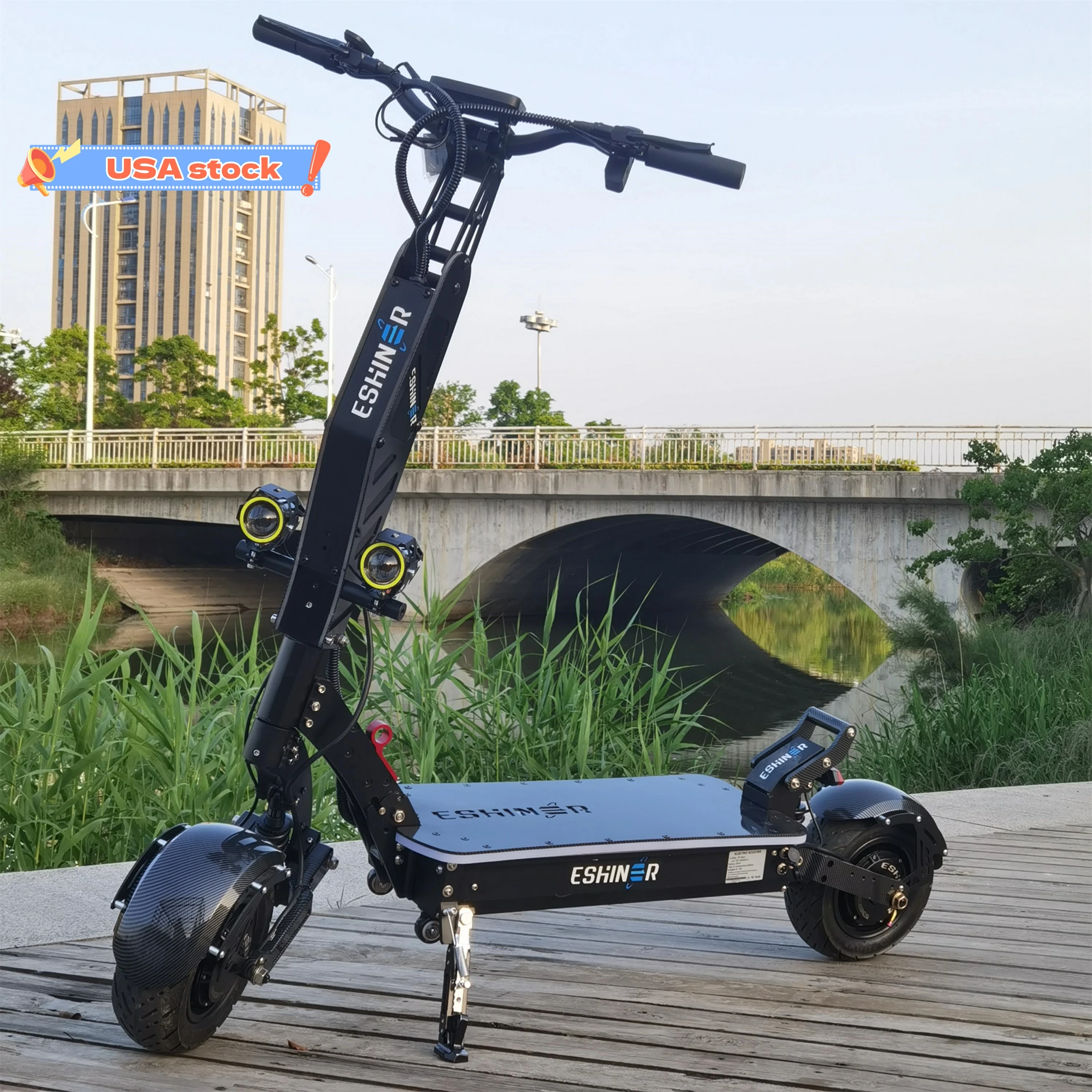 

USA warehouse dropshipping password NFC start electric scooter 100km 72V 8000w 11inch fat tire Foldable EBS adults E-scooter