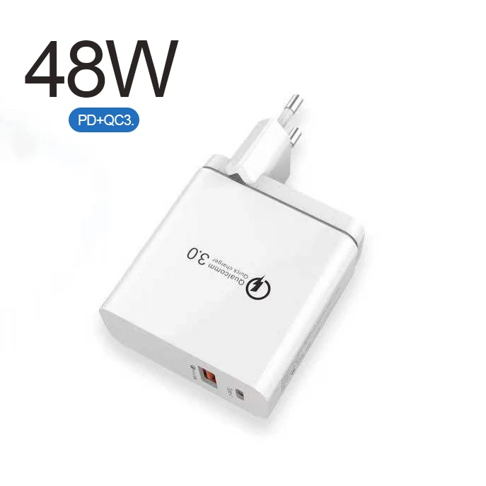 

48W PD 18W charger qc3.0 PD fast charging multi-port usb fast charge charging head dual port usb charger