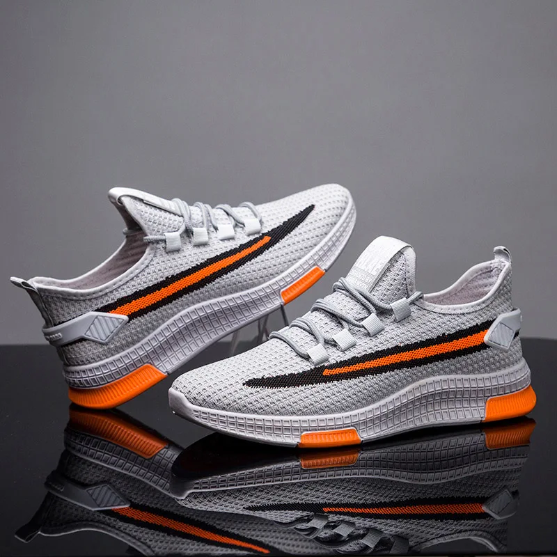 

2021 New Trending Fashion Blade Running Sports Shoes Breathable Mens Casual Sneaker Casual Shoes Wholesale, White,black