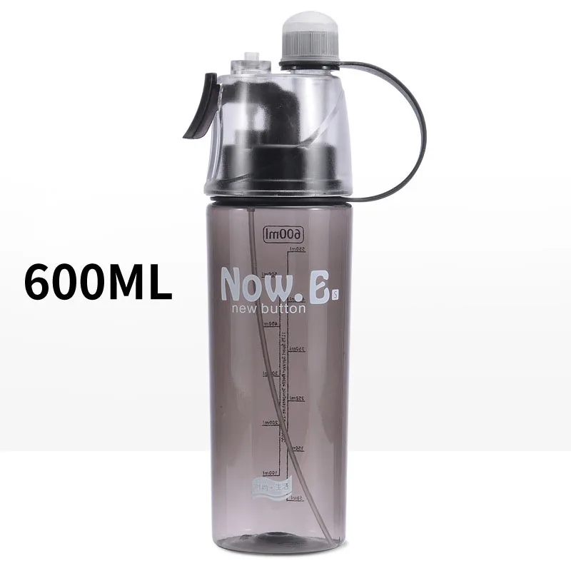 

HOT 600ml Sports Spray Water Bottle Eco-friendly BPA Free Plastic Misting Water Drinking Bottle Outdoor Hiking, Blue