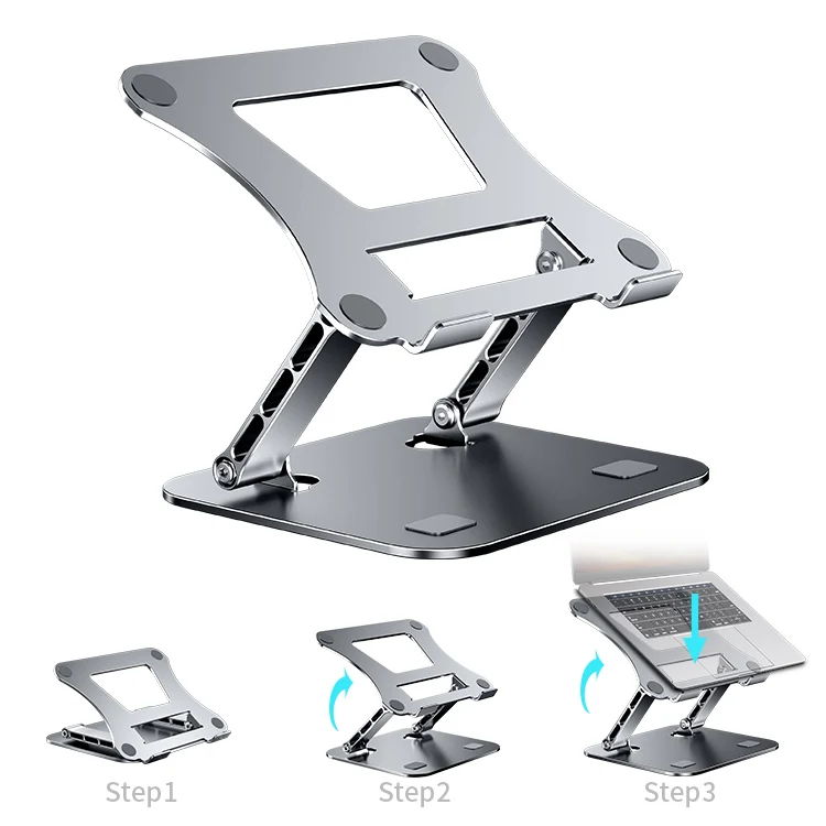 

Multifunctional New Arrival adjustable and portable aluminium laptop stand adjust stand laptop notebook stand